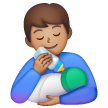 Man Feeding Baby: Medium Skin Tone on Samsung