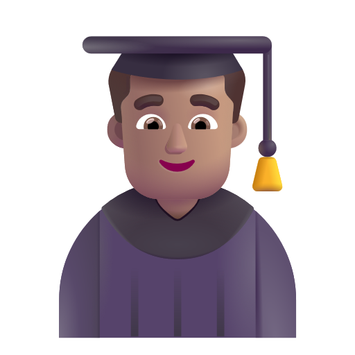 Man Student: Medium Skin Tone on Microsoft 3D