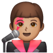 Man Singer: Medium Skin Tone on Samsung