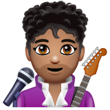 Man Singer: Medium Skin Tone on WhatsApp