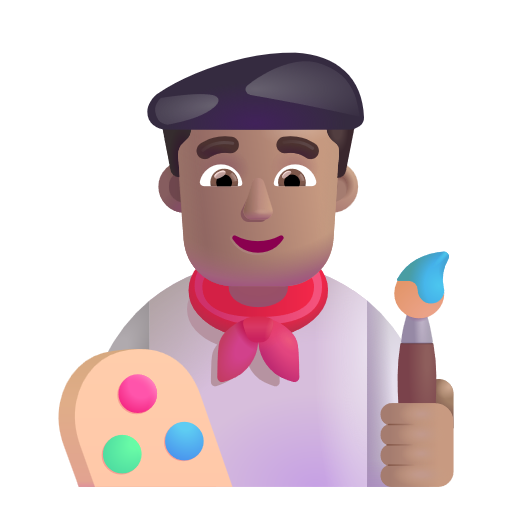 Man Artist: Medium Skin Tone on Microsoft 3D