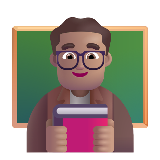 Man Teacher: Medium Skin Tone on Microsoft 3D