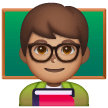 Man Teacher: Medium Skin Tone on Samsung