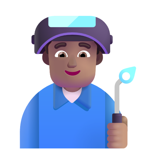 Man Factory Worker: Medium Skin Tone on Microsoft 3D