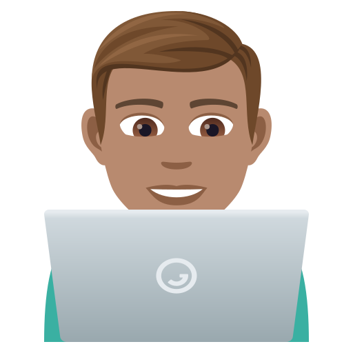 Man Technologist: Medium Skin Tone on JoyPixels