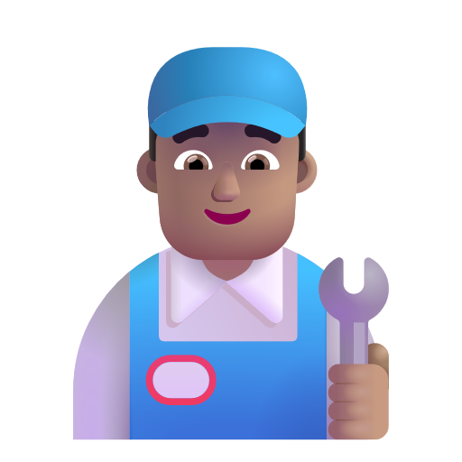 Man Mechanic: Medium Skin Tone on Microsoft 3D