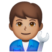 Man Mechanic: Medium Skin Tone on Samsung