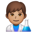 Man Scientist: Medium Skin Tone on Samsung