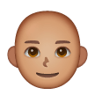Man: Bald: Medium Skin Tone on Samsung