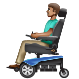Man In Motorized Wheelchair: Medium Skin Tone on WhatsApp