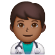 Man Health Worker: Medium-Dark Skin Tone on Samsung