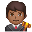 Man Judge: Medium-Dark Skin Tone on Samsung