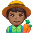 Man Farmer: Medium-Dark Skin Tone on Samsung