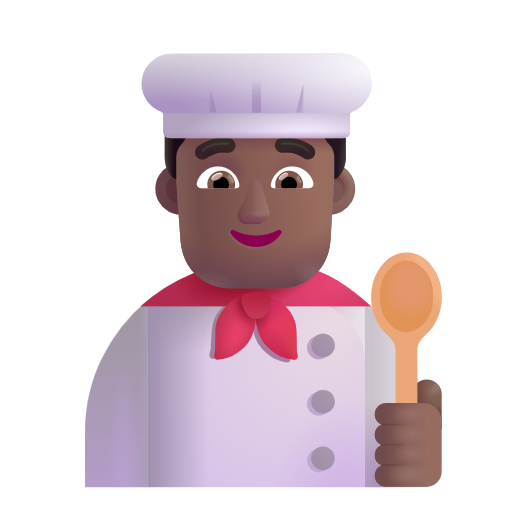 Man Cook: Medium-Dark Skin Tone on Microsoft 3D