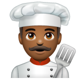 Man Cook: Medium-Dark Skin Tone on WhatsApp