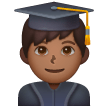 Man Student: Medium-Dark Skin Tone on Samsung