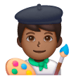 Man Artist: Medium-Dark Skin Tone on Samsung