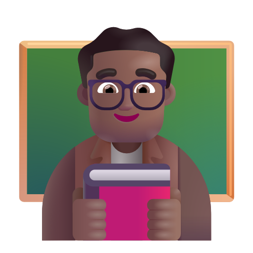 Man Teacher: Medium-Dark Skin Tone on Microsoft 3D