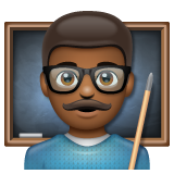 Man Teacher: Medium-Dark Skin Tone on WhatsApp