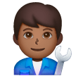 Man Mechanic: Medium-Dark Skin Tone on Samsung