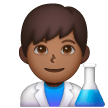 Man Scientist: Medium-Dark Skin Tone on Samsung