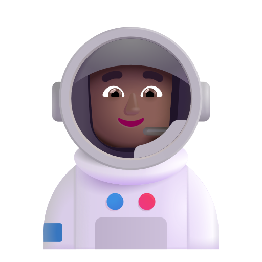 Man Astronaut: Medium-Dark Skin Tone on Microsoft 3D