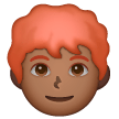 Man: Red Hair: Medium-Dark Skin Tone on Samsung