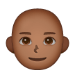 Man: Bald: Medium-Dark Skin Tone on Samsung