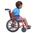 Man In Manual Wheelchair Facing Right: Medium-Dark Skin Tone on Samsung