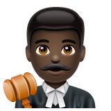 Man Judge: Dark Skin Tone on WhatsApp