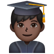 Man Student: Dark Skin Tone on Samsung
