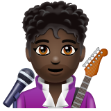 Man Singer: Dark Skin Tone on WhatsApp