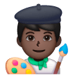 Man Artist: Dark Skin Tone on Samsung