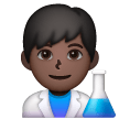 Man Scientist: Dark Skin Tone on Samsung