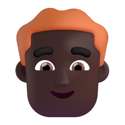 Man: Red Hair: Dark Skin Tone on Microsoft 3D