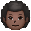 Man: Curly Hair: Dark Skin Tone on Samsung