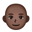 Man: Bald: Dark Skin Tone on Samsung