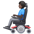 Man In Motorized Wheelchair: Dark Skin Tone on Samsung
