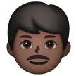 Man: Dark Skin Tone on Samsung