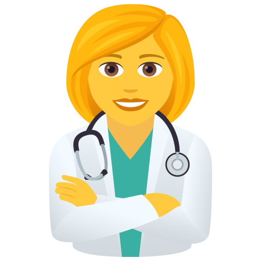 Woman Health Worker on JoyPixels