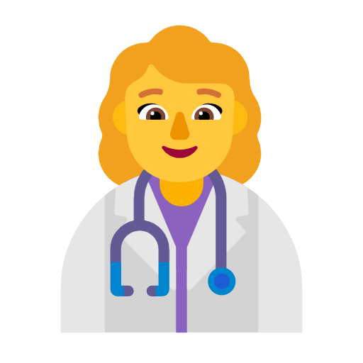 Woman Health Worker on Microsoft Fluent