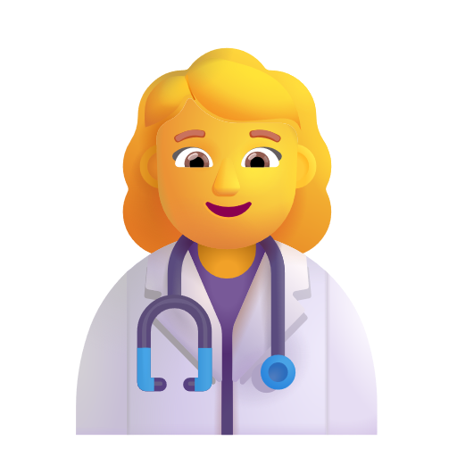 Woman Health Worker on Microsoft 3D
