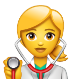 Woman Health Worker on WhatsApp