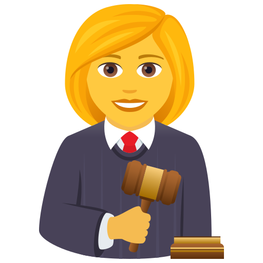 Woman Judge on JoyPixels