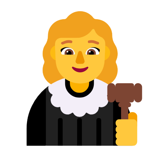 Woman Judge on Microsoft Fluent