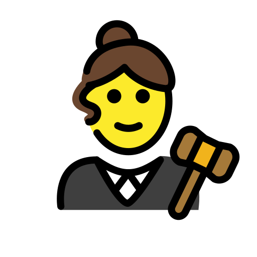 Woman Judge on OpenMoji