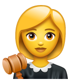 Woman Judge on WhatsApp