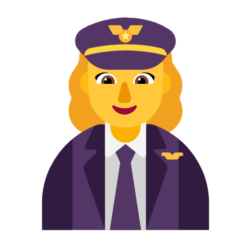 Woman Pilot on Microsoft Fluent