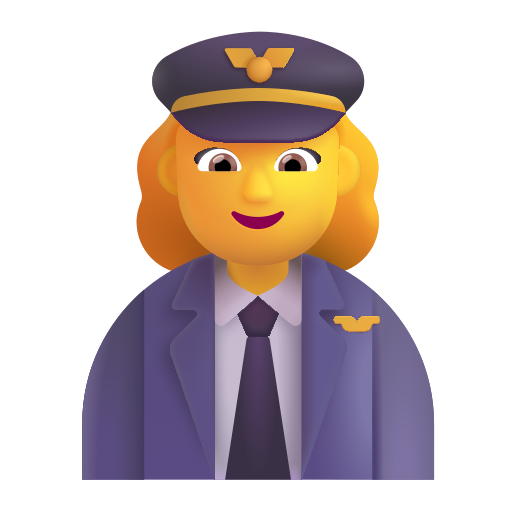 Woman Pilot on Microsoft 3D