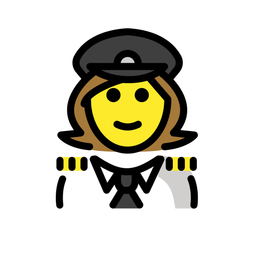 Woman Pilot on OpenMoji